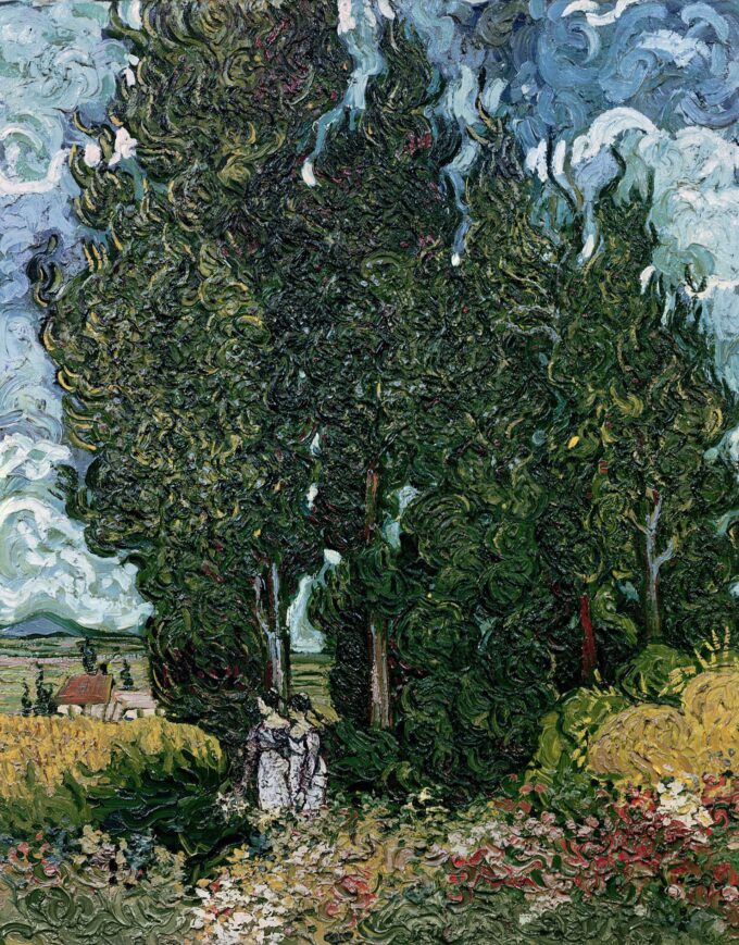 The Cypress Trees - Van Gogh