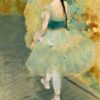 Danseuse en vert - Edgar Degas - Reproductions de tableaux et peintures haut de gamme