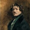 Autoportrait au gilet vert - Eugène Delacroix - Reproductions de tableaux et peintures haut de gamme