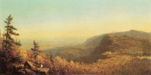 La maison de montagne de Catskill - Sanford Robinson Gifford - Reproductions de tableaux et peintures haut de gamme