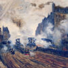 La Tranchée des Batignolles - Claude Monet - Reproductions de tableaux et peintures haut de gamme