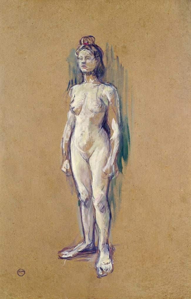 Nude Woman Standing - Toulouse Lautrec