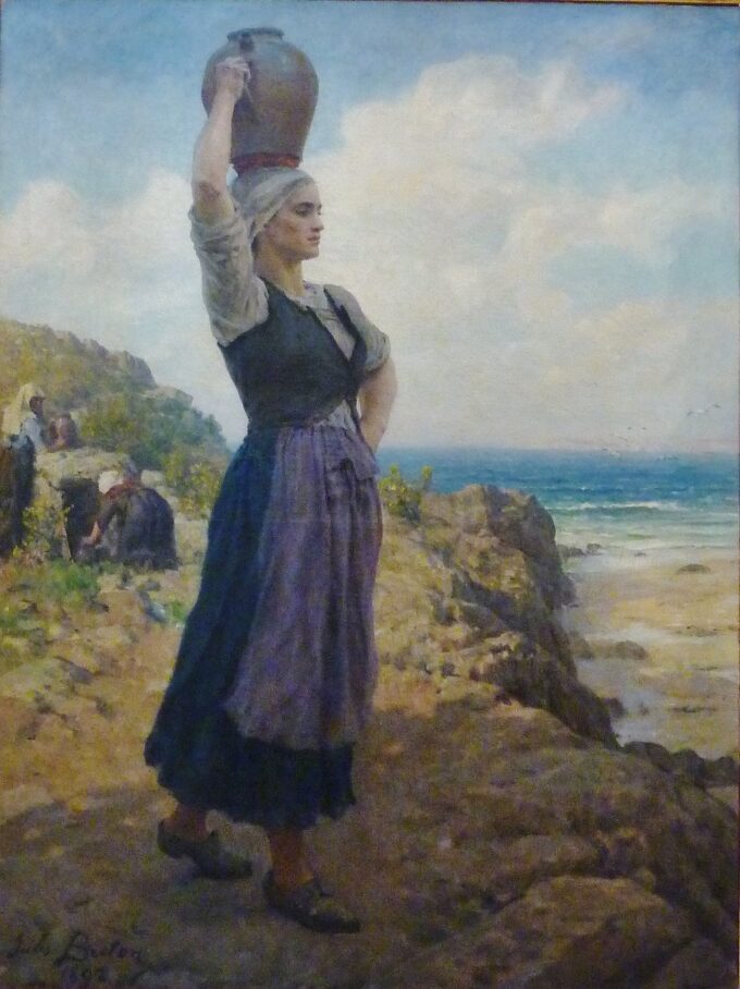 At the Fountain - Jules Breton