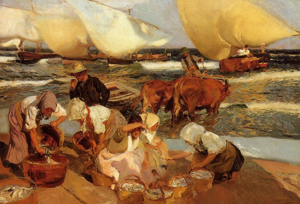 Plage à valence - Sorolla - Reproductions de tableaux et peintures haut de gamme