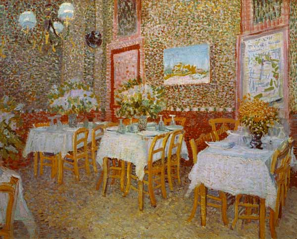 Interior of a Restaurant - Vincent van Gogh