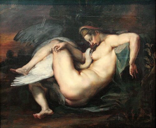 Leda avec le cygne - Peter Paul Rubens - Reproductions de tableaux et peintures haut de gamme