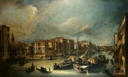 Venise, Canale Grande / Canaletto de Giovanni Antonio Canal - Reproductions de tableaux et peintures haut de gamme