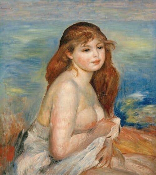 Baigneur 1884 - Pierre-Auguste Renoir - Reproductions de tableaux et peintures haut de gamme