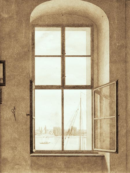 View of the Studio - Caspar David Friedrich