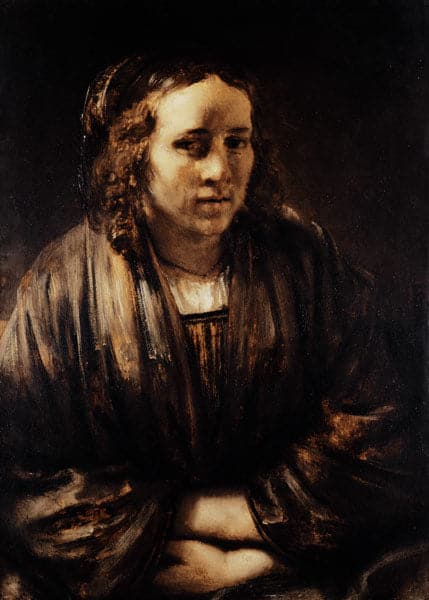 Portrait of Hendrickje Stoffels - Rembrandt van Rijn