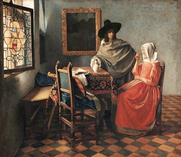 The Glass of Wine - Johannes Vermeer