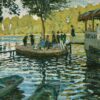 Bain à la Grenouillère - Claude Monet - Reproductions de tableaux et peintures haut de gamme