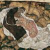 Mort et Jeune fille - Egon Schiele - Reproductions de tableaux et peintures haut de gamme