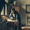 Le Géographe - Johannes Vermeer - Reproductions de tableaux et peintures haut de gamme