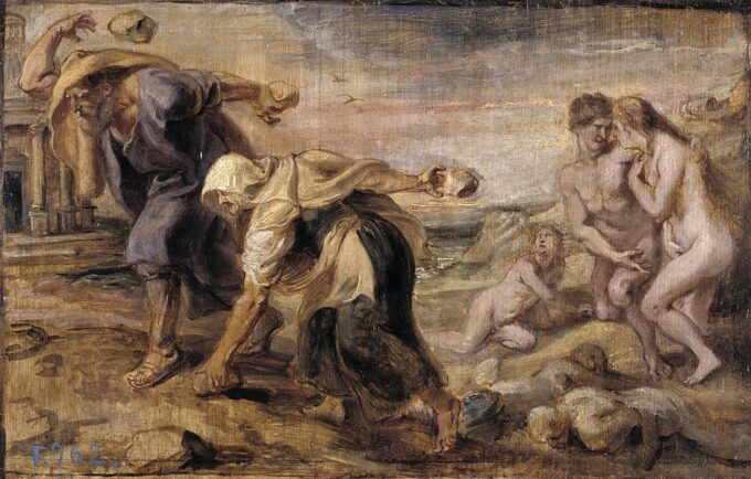 Deucalion and Pyrrha - Peter Paul Rubens