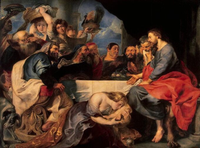 The Meal at the House of Simon the Pharisee - Peter Paul Rubens