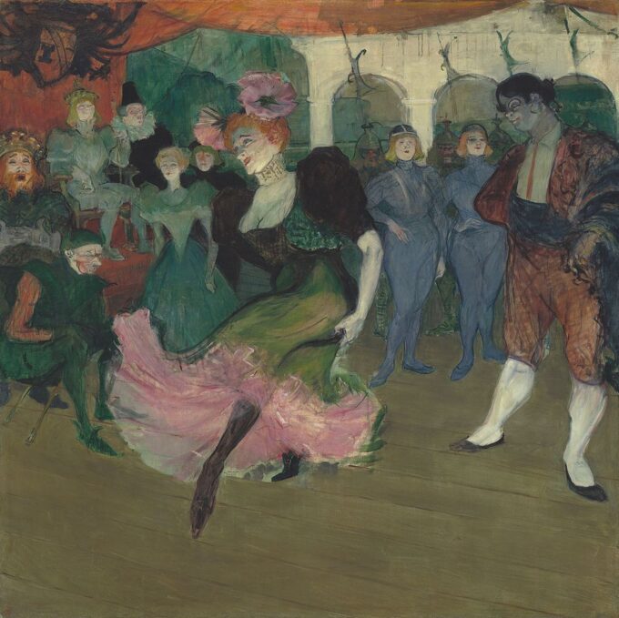 Marcelle Lender Dancing the Bolero in Chilperic – Toulouse Lautrec Oil Painting Reproduction