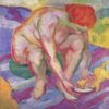 Nu au chat - Franz Marc - Reproductions de tableaux et peintures haut de gamme