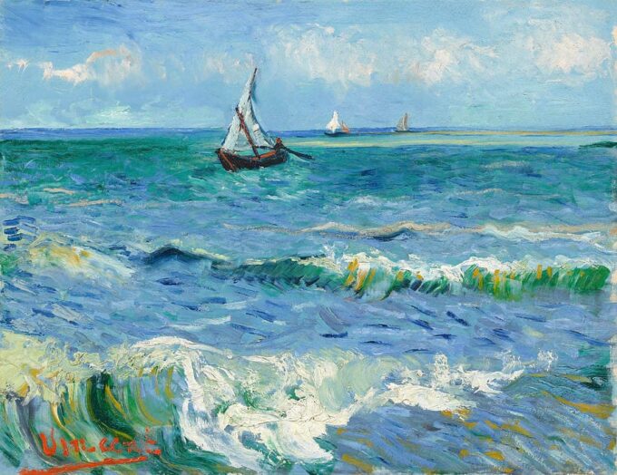 The Sea at Saintes-Maries-de-la-Mer - Van Gogh