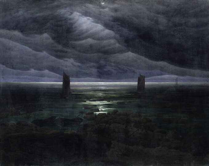 Shore by Moonlight - Caspar David Friedrich