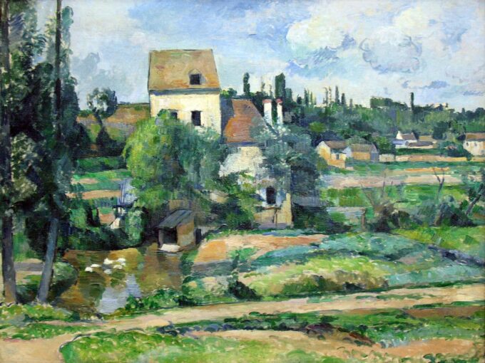 Moulin de la Couleuvre à Pontoise – Paul Cézanne Oil Painting Reproduction