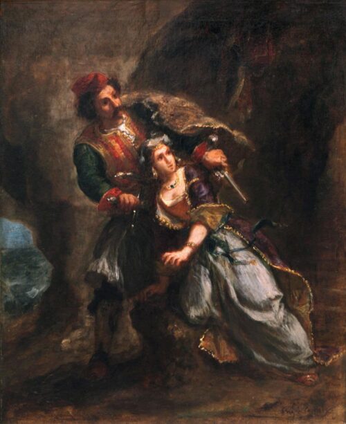 La mariée d'Abydos - Eugène Delacroix - Reproductions de tableaux et peintures haut de gamme