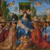 La Vierge de la fête du rosaire - Albrecht Dürer - Reproductions de tableaux et peintures haut de gamme