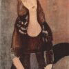 Portrait de Jeanne Hébuterne - Amedeo Modigliani - Reproductions de tableaux et peintures haut de gamme