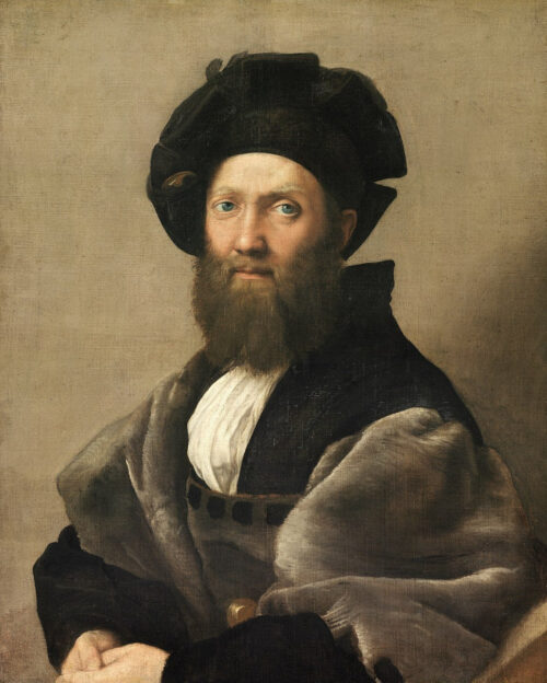 Portrait de Baldassare Castiglione - Raphaël (peintre) - Reproductions de tableaux et peintures haut de gamme