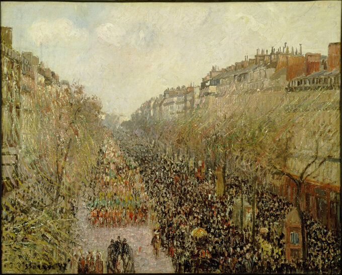 Boulevard Montmartre on Mardi Gras - Camille Pissarro