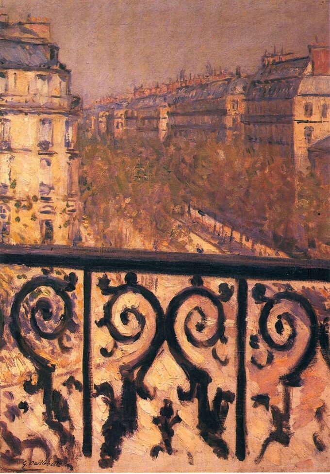 A Balcony in Paris - Caillebotte