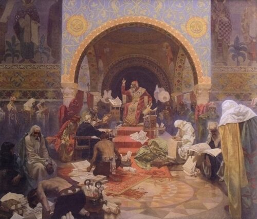 Le tsar bulgare Simeon - Mucha - Reproductions de tableaux et peintures haut de gamme