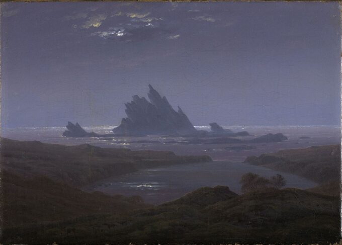 Rocky Reef on the Sea Beach - Caspar David Friedrich