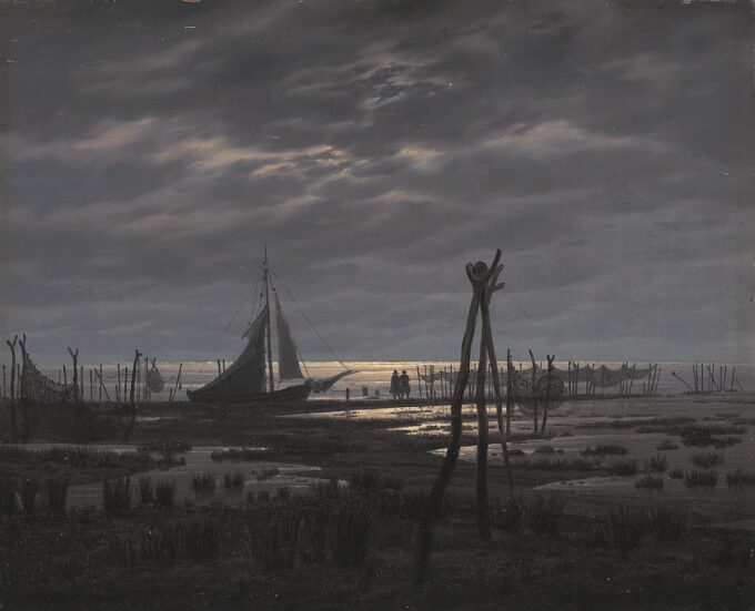 Plage marécageuse - Caspar David Friedrich - Reproductions de tableaux et peintures haut de gamme