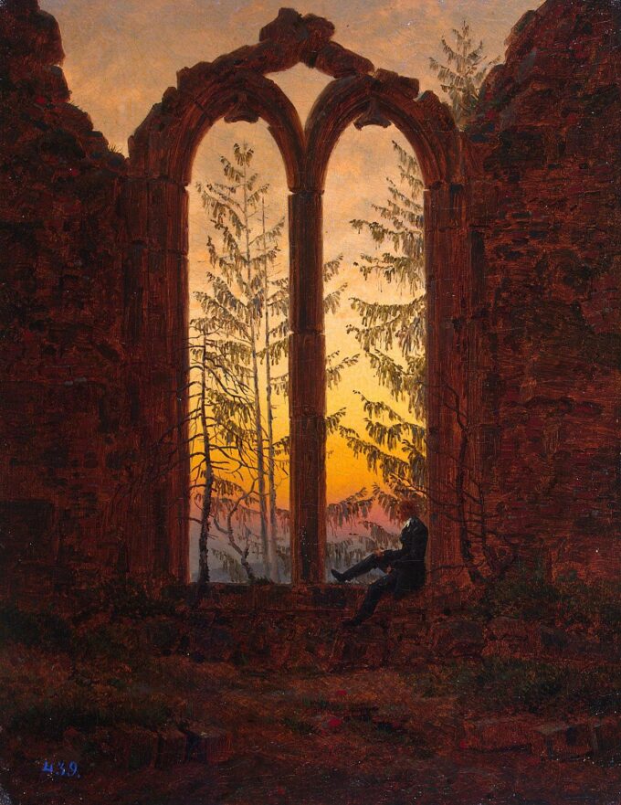 Le Rêveur - Caspar David Friedrich - Reproductions de tableaux et peintures haut de gamme