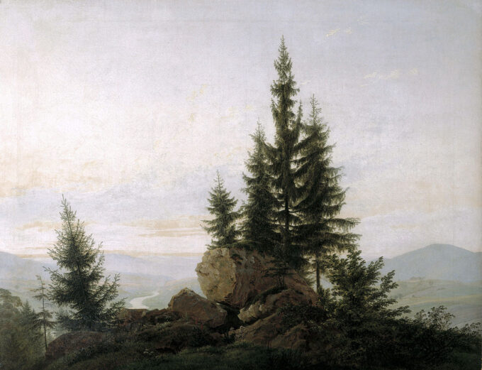 View of the Elbe Valley - Caspar David Friedrich