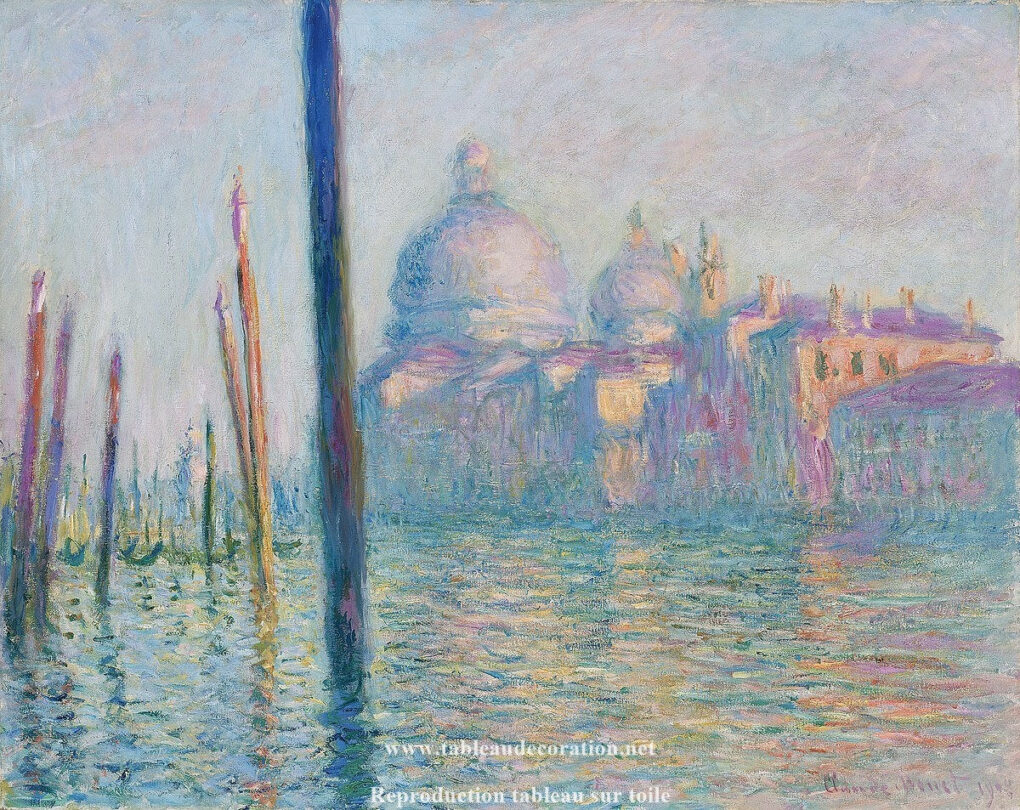 Le Grand Canal - Tableau Monet Venise - Reproductions de tableaux et peintures haut de gamme