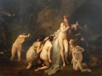 Diana Surpris - Jules Lefebvre - Reproductions de tableaux et peintures haut de gamme