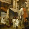 Promenade dans une rue indienne - Edwin Lord Weeks - Reproductions de tableaux et peintures haut de gamme