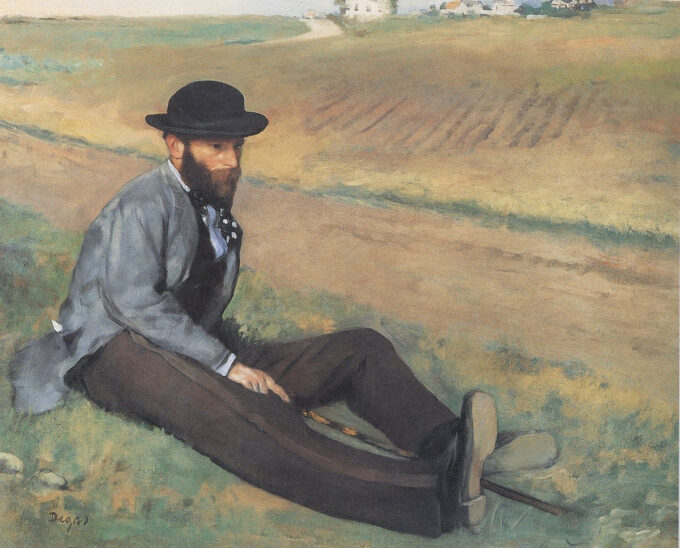 Portrait of Eugène Manet - Edgar Degas