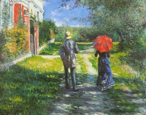 Chemin montant - Caillebotte - Reproductions de tableaux et peintures haut de gamme