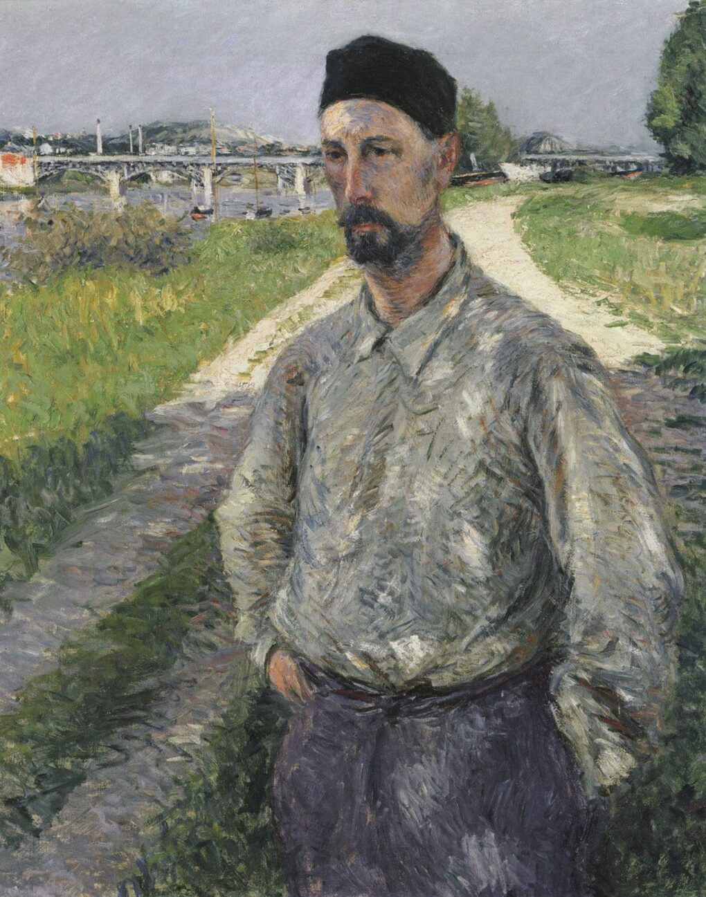 Portrait d'Eugène Lamy - Caillebotte - Reproductions de tableaux et peintures haut de gamme