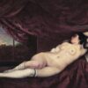 Femme nue couchée - Gustave Courbet - Reproductions de tableaux et peintures haut de gamme