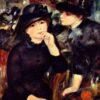 Jeunes filles en noir - Pierre-Auguste Renoir - Reproductions de tableaux et peintures haut de gamme