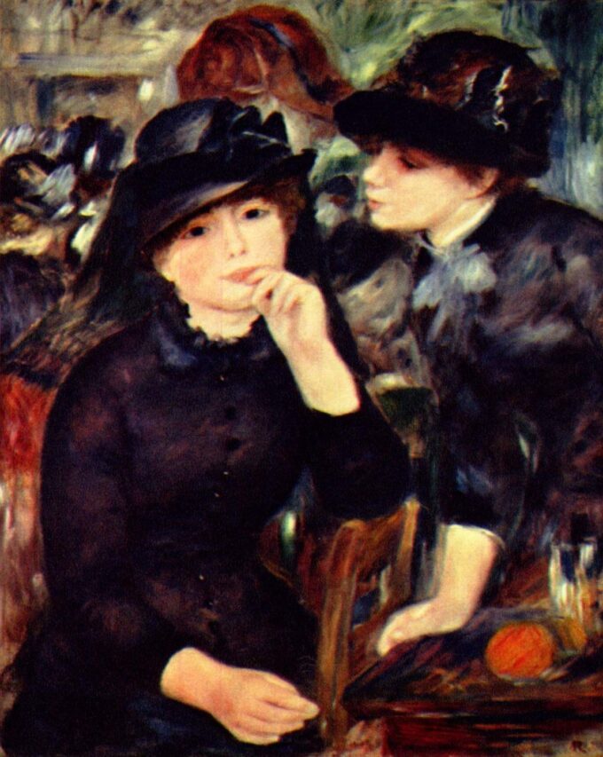 Jeunes filles en noir - Pierre-Auguste Renoir - Reproductions de tableaux et peintures haut de gamme