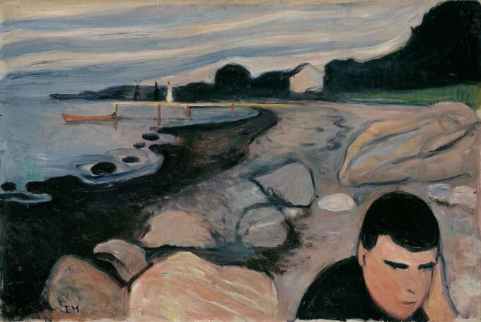 Melancholy - Edvard Munch Oil Painting Reproduction