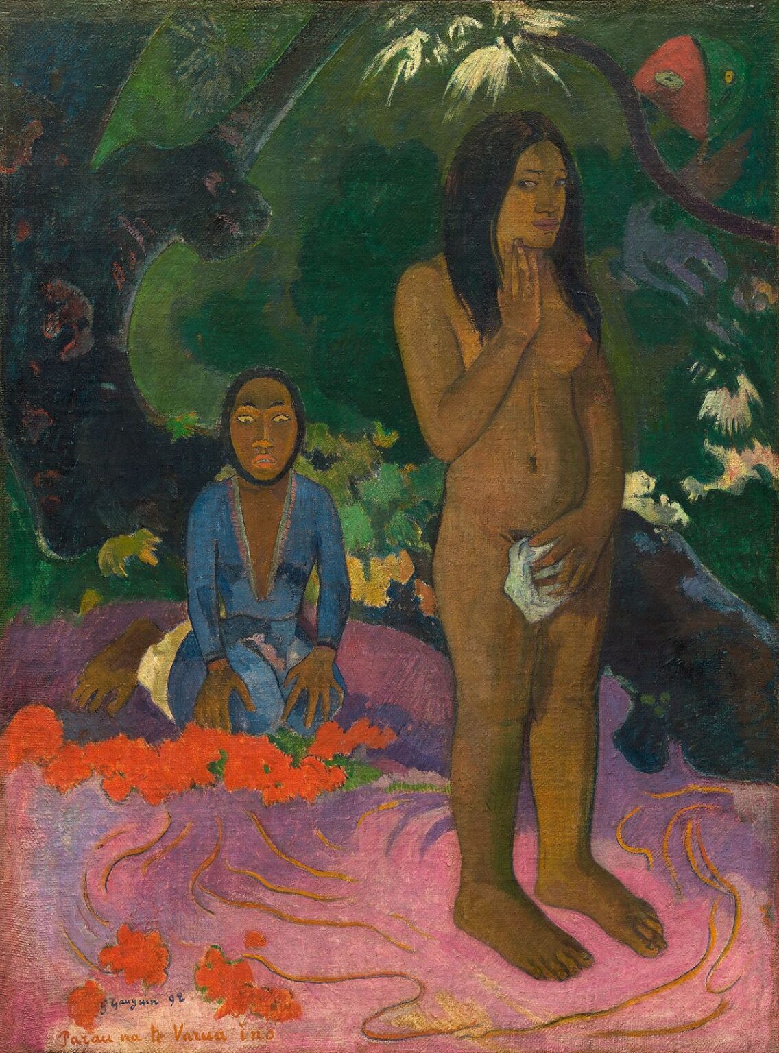 Parau na te varua ino - Paul Gauguin - Reproductions de tableaux et peintures haut de gamme