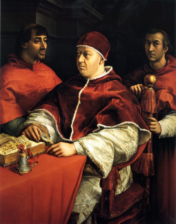 Portrait of Pope Leo X - Raphael (painter)