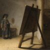 Le Peintre dans son atelier - Rembrandt van Rijn - Reproductions de tableaux et peintures haut de gamme