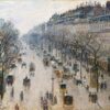 Boulevard Montmartre un matin d'hiver - Camille Pissarro - Reproductions de tableaux et peintures haut de gamme